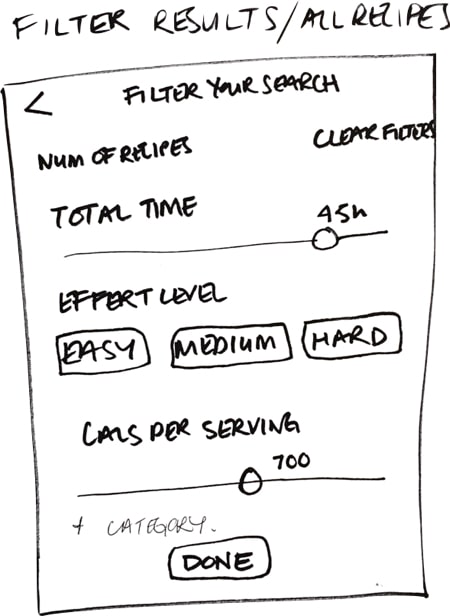 Filter search iteration 1