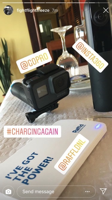 A winner sharing his goodies on Instagram
